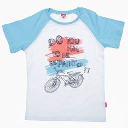 CRB wear/CSK 61316 Футболка, белый-бирюзовый/Ex.Cherubino
