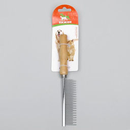 Расчёска-разнозуб Wood с деревянной ручкой, 20 х 3 см - Пижон фото 4