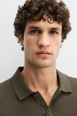 KNIT COTTON - SILK POLO SHIRT - Zara фото 13
