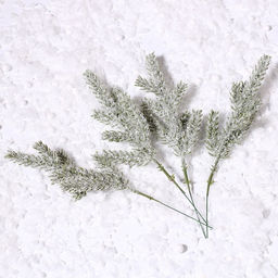 Ветка декоративная новогодняя, набор 4 шт., размер 1 шт. — 17 см