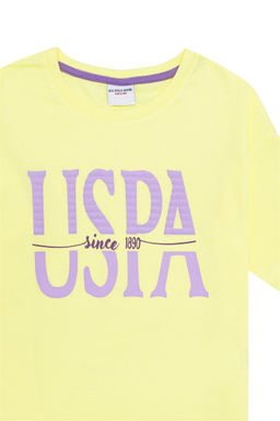 Светло-желтый пижамный комплект для девочки Неожиданная скидка в корзине - U.s. polo assn фото 6