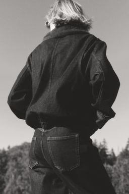 Cazadora denim con cuello efecto pelo - H&m фото 4