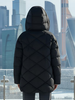 Куртка зимняя HaiLuoZi женская черная утеплитель 200 г/м² - Mtforce фото 21