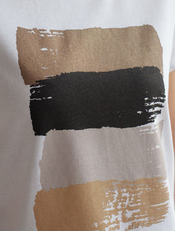 Футболка из 100% хлопка с авторским принтом VILATTE