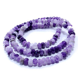 Бусы из граненного камня Аметист 4мм 45см