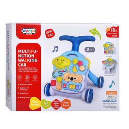 Игровой центр-Каталка "Слоник и коала" цвет голубой, 3 в 1 в коробке