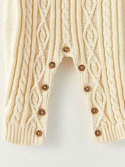 Bisiklet Yaka Uzun Kollu Erkek Bebek Triko Tulum - Waikiki фото 2