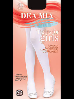 DEA MIA ДЛЯ ДЕВОЧЕК 40 (с эластаном) черный