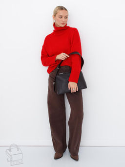 Сумка женская кожаная 8017-2S coffee Velina Fabbiano-Safenta