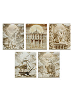 Комплект тетрадей 5 штук, 48 листов в линейку Calligrata «Квиллинг», 5 видов