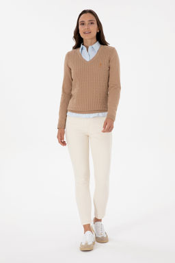 Kad_n Ta_ Slim High Waist Fit Jean Pantolon