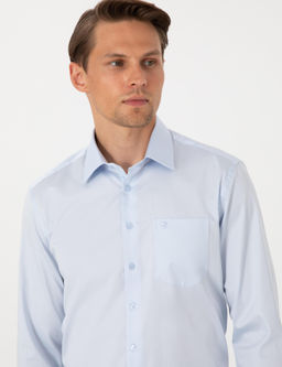 A__k Mavi Regular Fit Uzun Kollu Basic G_mlek