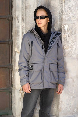 Куртка 4м3725 серый - Nikastyle фото 11