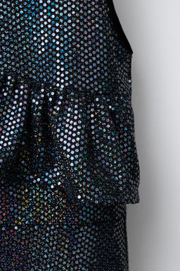 SHIMMER RUFFLE DRESS - Zara фото 4