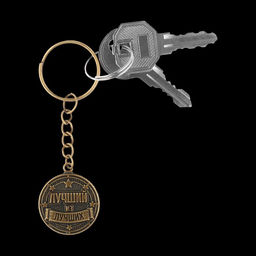 Брелок для ключей металлический, монета «Лучший из лучших», d=2.5 см