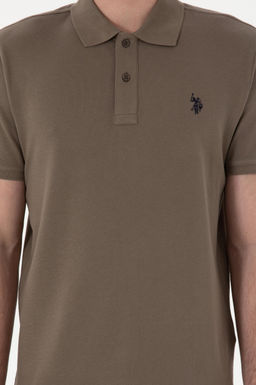 Erkek Slim Fit Polo Yaka Vizon Basic Ti__rt Sepette S_rpriz _ndirim - U.s. polo assn фото 13