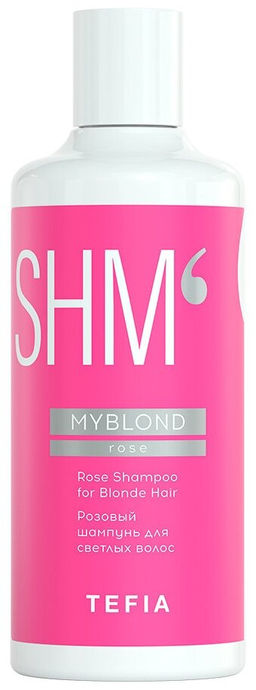 Розовый шампунь для светлых волос MYBLOND, 300 мл TEFIA