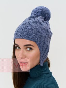 Шапка женская 8322. 256 св.джинс