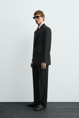 AARON LEVINE X ZARA WOOL TUXEDO TROUSERS  фото 4