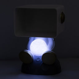 Лампа настольная «Космик», светодиодная, 3Д, ночник, USB, серая, 35×25×47 см