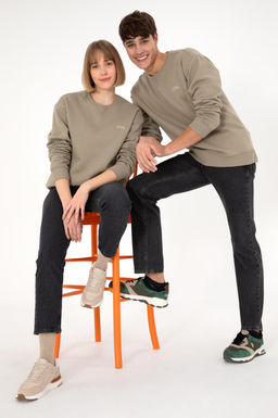 Мужской базовый свитшот светло-хаки Неожиданная скидка в корзине - U.s. polo assn фото 9