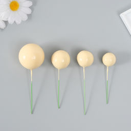 Декор для творчества «Шарики жёлтые», d=2; 3; 3.5 и 4 см, набор 20 шт.