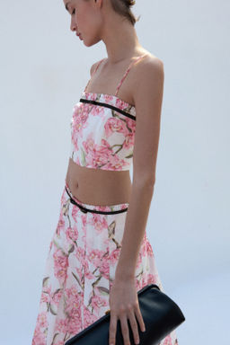 Crop top en mezcla de lino - H&m фото 2
