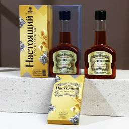 Подарочный набор «Настоящий мужчина»: гель для душа коньяк 250 мл и мыло для рук 90 г, Чистое счастье