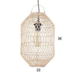 Светильник потолочный из ротанга «Эрвин», 1×120 Вт, Е27, 25×25×40 см