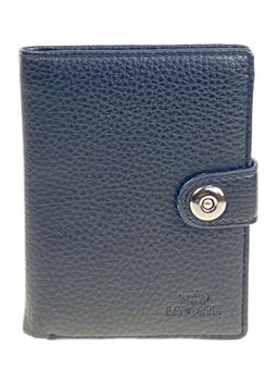 Кошелек-органайзер мужской из натуральной кожи, цвет черный