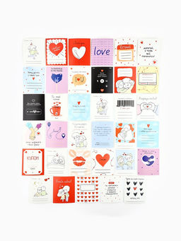 Открытки-мини в коробке с местом для подписи Любовь, 35 штук, 8?10 см