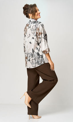 Брюки БелЭльСтиль 601 коричневый фото 2