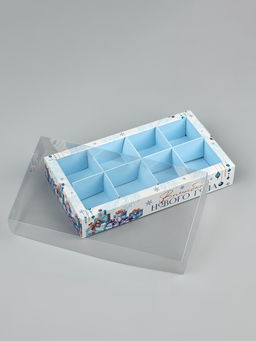 Цена за 5 шт. Коробка под 8 конфет с ячейками «Волшебного Нового года», 10×18.5×3 см