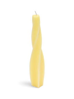 Свечи интерьерные «Завитие» 2×2×17.5 см, набор 2 шт., 65 г, 4 ч, жёлтый