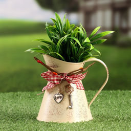 Кашпо Ведерко Рустад, 10?13?13 см, бежевое