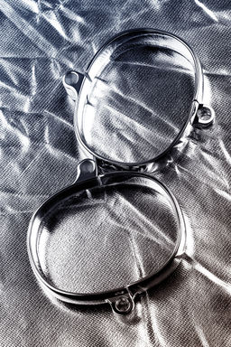 Наручники Metal by TOYFA, серебристые, 6,5Х8 см