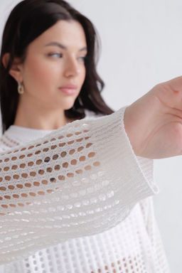 Martichelli Джемпер-сеть белый фото 16