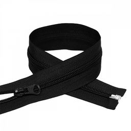 Молния Mzip пласт. спираль №5-N 50см цв.F322 черный уп.10шт