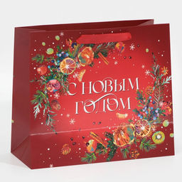 Пакет ламинированный горизонтальный Аромат Нового Года, ML 27 23 11,5 см - Дарите счастье фото 11