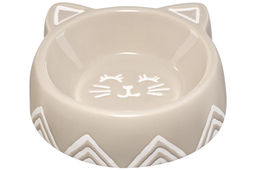 Миска для домашних питомцев 150 мл 14*13,5*4,5 см, бежевая, керамика - Elan gallery фото 5