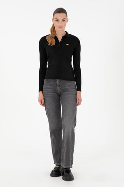 Женский черный свитер Неожиданная скидка в корзине - U.s. polo assn фото 4