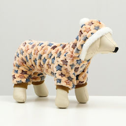 Комбинезон Звёзды с капюшоном, размер L (ДС 35 см, ОГ 45 см, ОШ 35 см), бежевый - Simaland фото 16