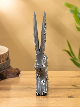 Сувенир «Заяц», 10×3×24 см, дерево