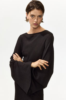 Vestido de punto con mangas trompeta - H&m фото 6