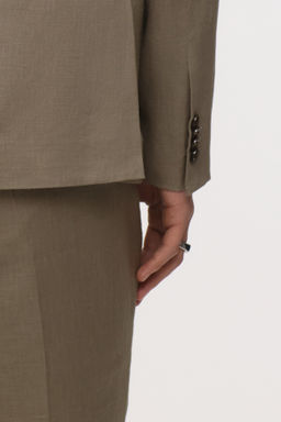 Americana de lino Slim Fit - H&m фото 10