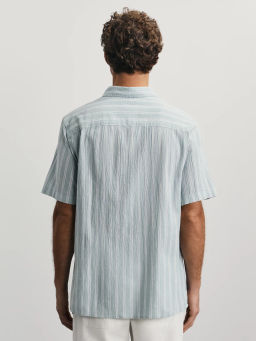 Рубашка из 100% хлопка в полоску / Zarina  фото 5