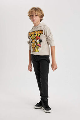 Джинсовые брюки Jogger с эластичной окантовкой для мальчиков на флисовой подкладке - Defacto фото 3