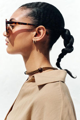 WIDE SHORT SLEEVE SHIRT - Zara фото 11