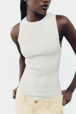 BASIC PLAIN KNIT TOP - Zara фото 3