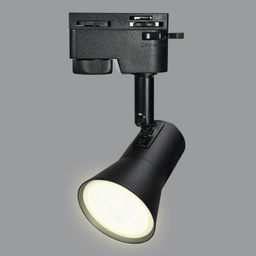 UBL-Q323 GU10 BLACK Светильник-прожектор трековый. Под лампу GU10. Корпус черный. ТМ Volpe